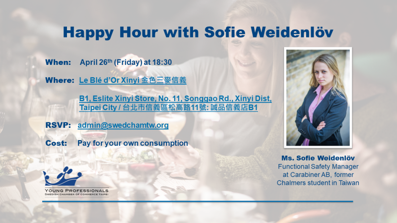 Invitation Card Happy Hour with Sofie Weidenlöv